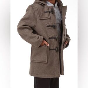Montgomery Italian Wool Brown Duffle Coat with Hood - NWT - Size M (Children’s)